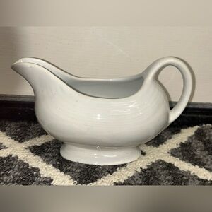 Fiesta Ware White Gravy Boat Sauce Serving Dish